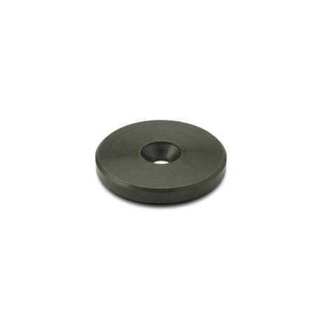 J.W. WINCO Countersunk Washer, Fits Bolt Size M6 Steel, Blackened Finish 40WG43